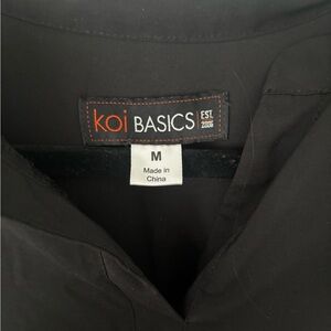 Koi Black Scrub Top